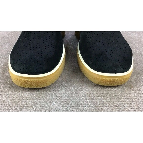 ECCO Crepetray Shoes Women’s Sz US 10/EU 41 Black Suede Derby Casual Gum Outsole - Picture 3 of 14